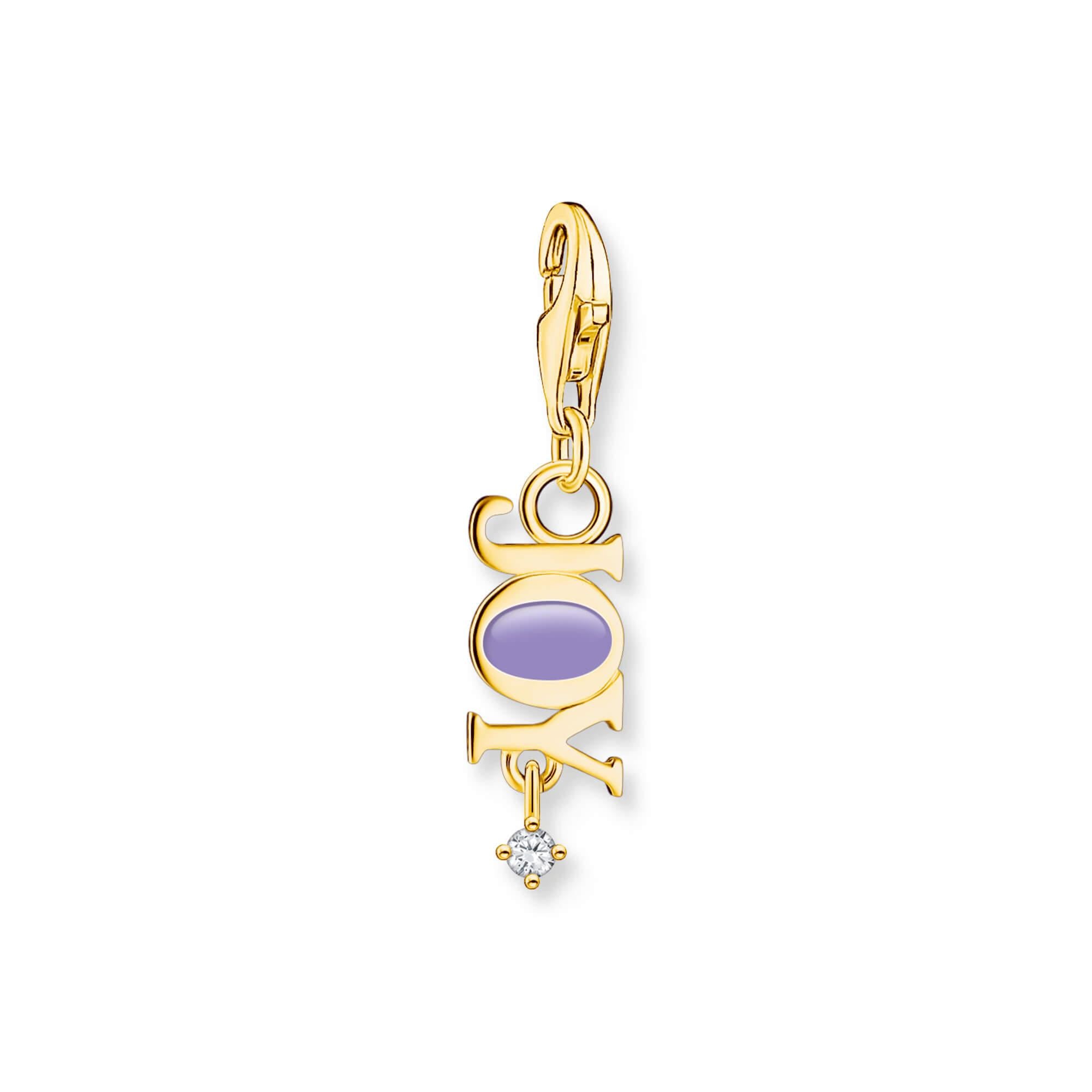 Gold Plated JOY Charm Pendant