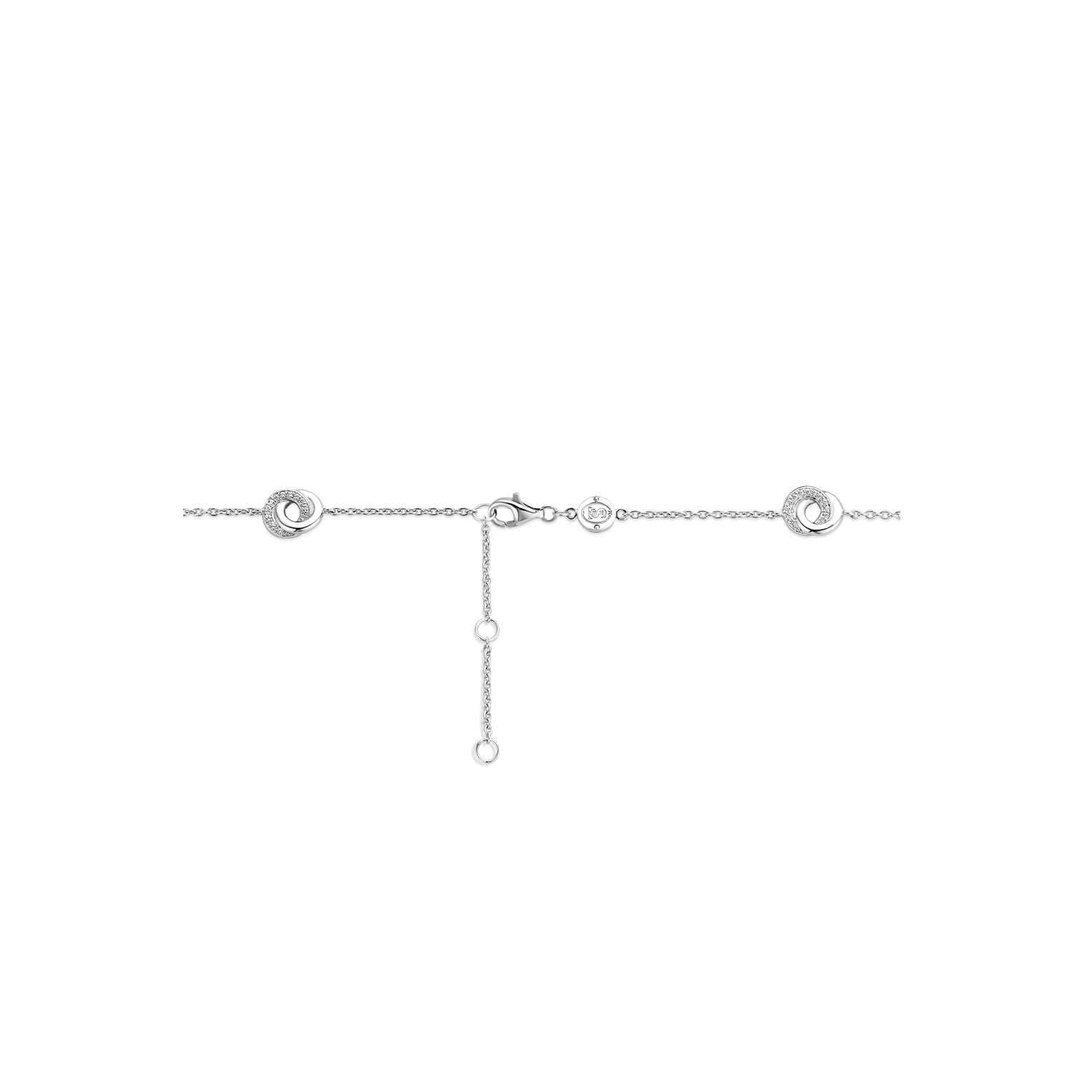 Silver Infinity Shape Charm Bracelet