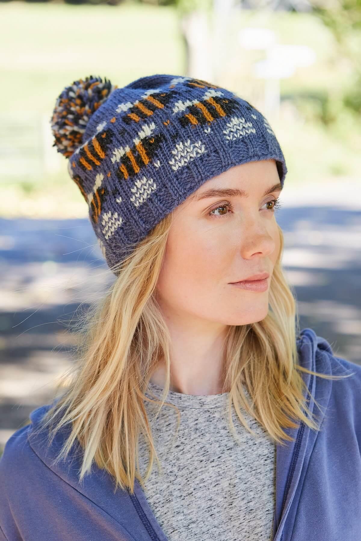 Beehive Bobble Beanie Denim