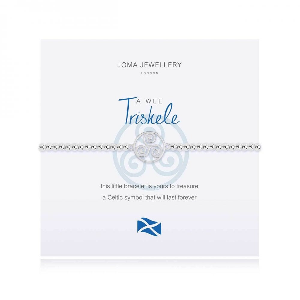 A Little | Triskele (Scottish) | Silver | Bracelet | 17.5cm Stretch