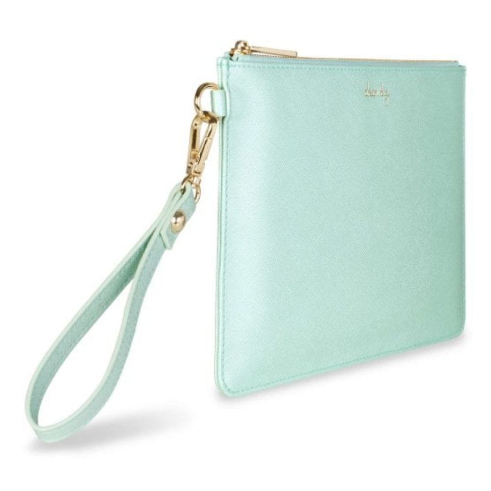 Secret Message Pouch - Dream Big - Metallic Mint - 16x24cm