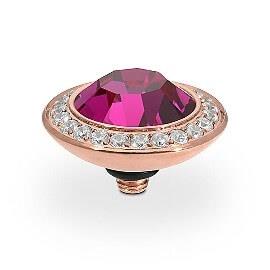 TONDO Deluxe (RG/P) 13mm Fuchsia Ring Top