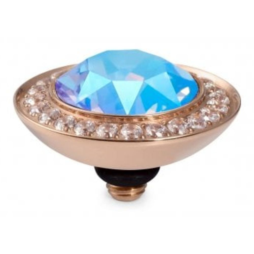 Light Sapphire Shimmer Crystal Interchangeable Top Tondo Deluxe (Rg/P)