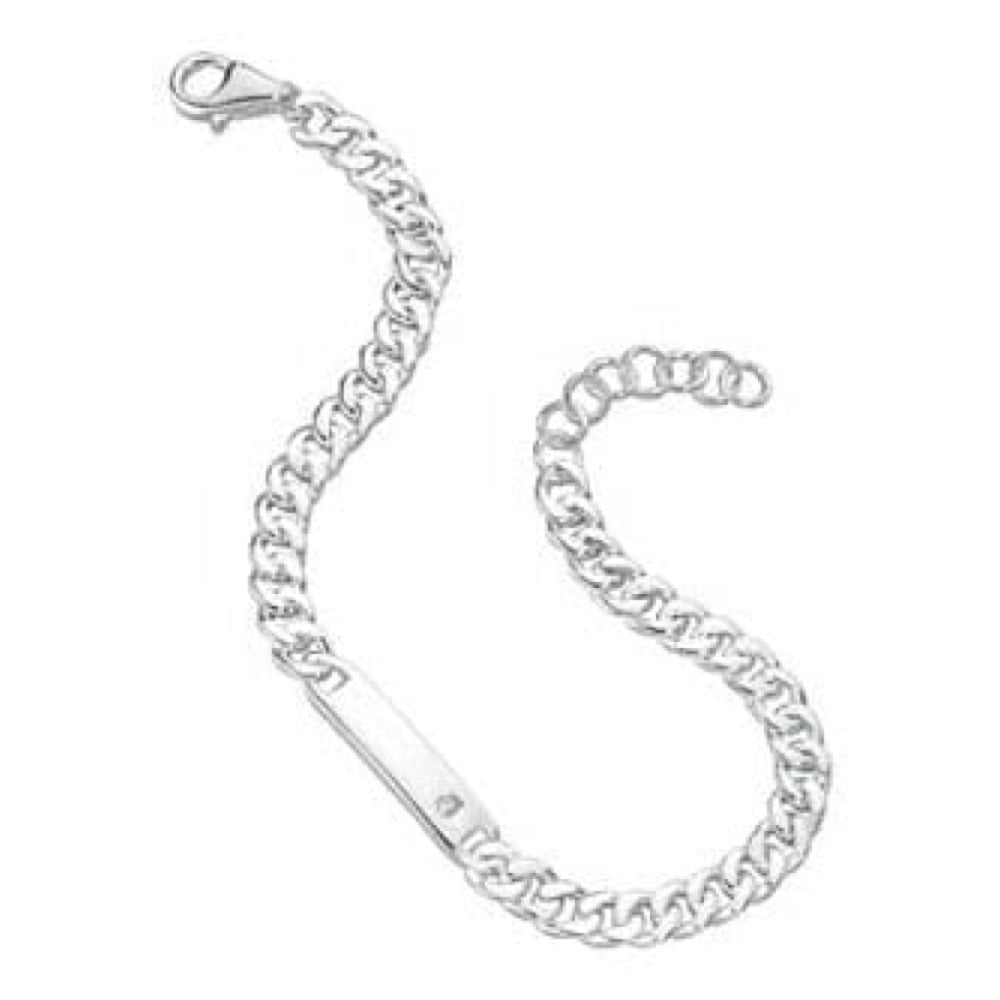 Baby / Small Boys Sterling Silver Id Bracelet