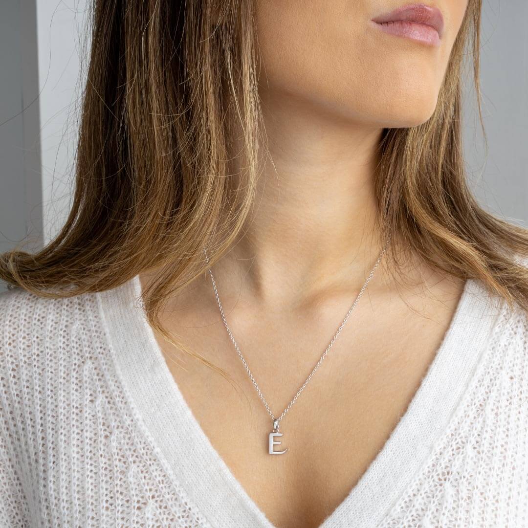 Signature Skript Capital E Initial Necklace