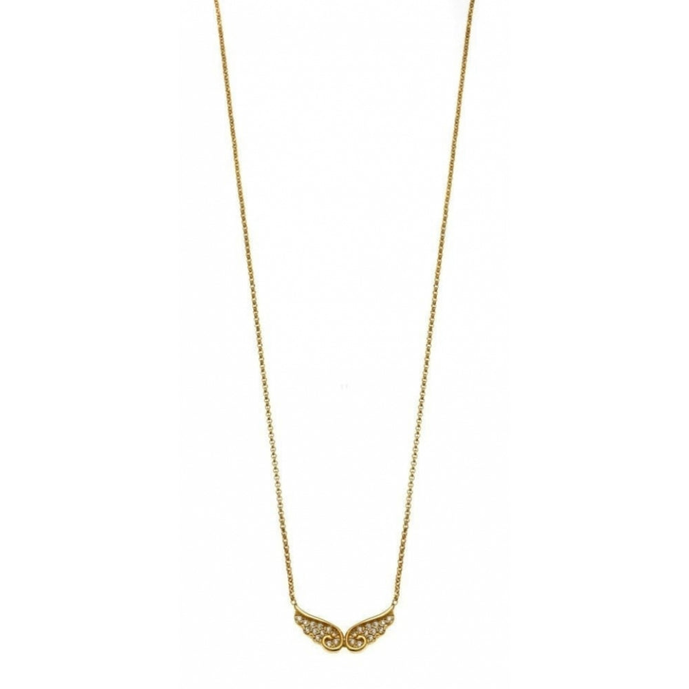 Gold Plated Angel Double Small Wing Necklace