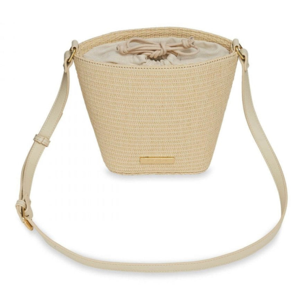Callie Straw Crossbody Bag | Natural | 18 X 24 X 11.5cm