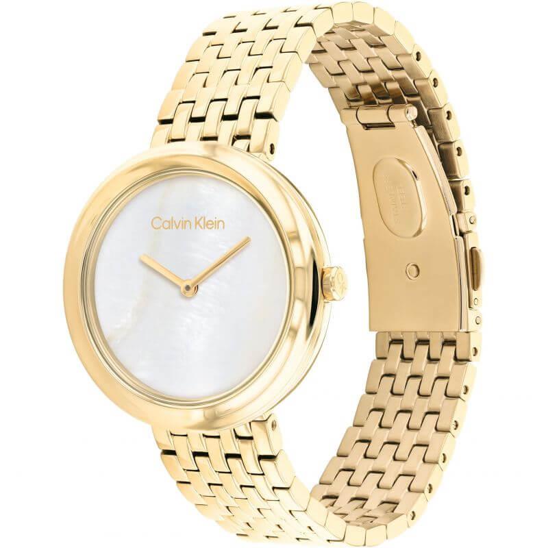 MOP Dial With Gold Plated Bracelet Strap Watch