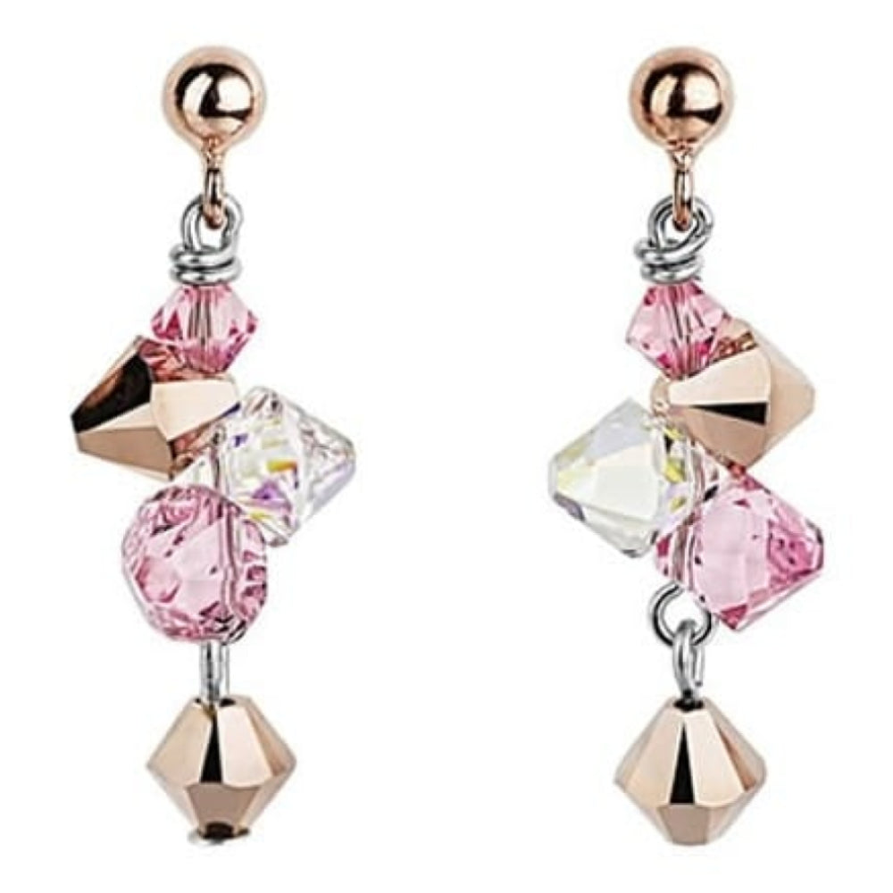 Ladies' Swarovski Crystal Cluster Earrings