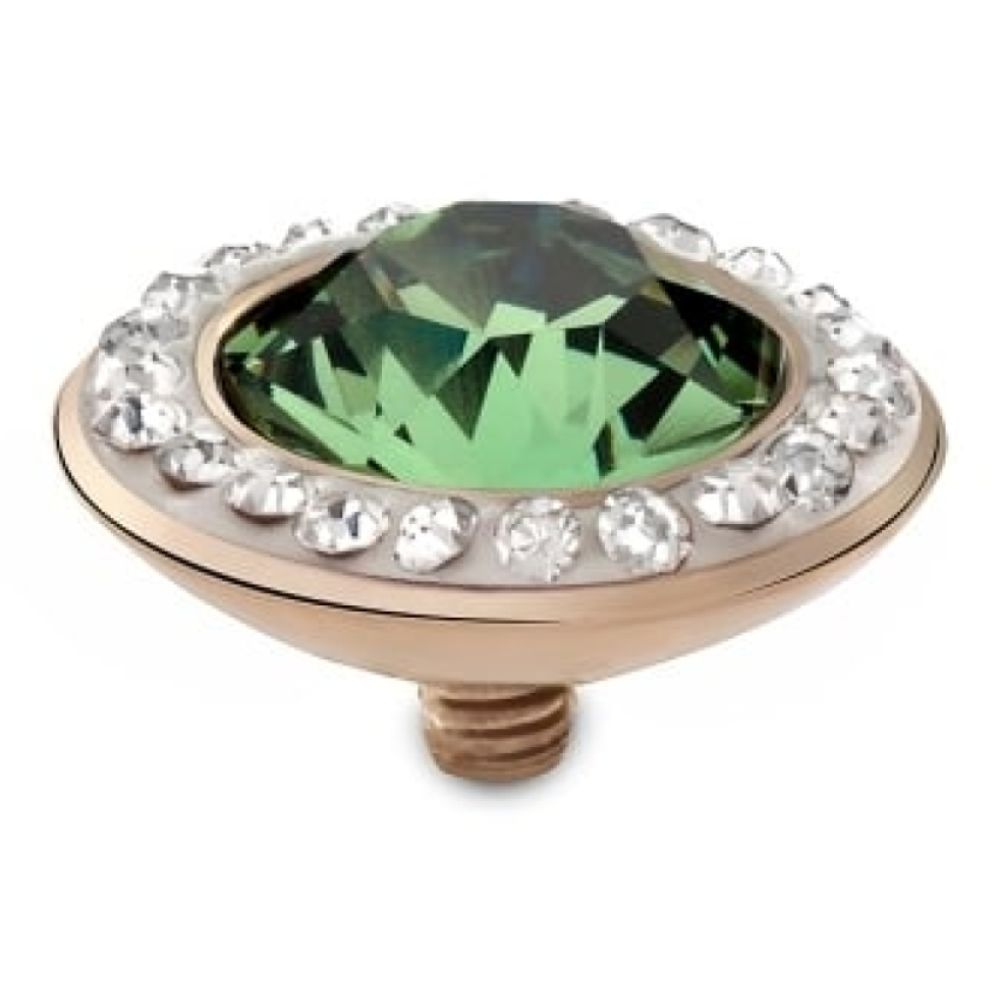 Famosa Rose Gold 13mm Tondo Deluxe Ring Top Erinite