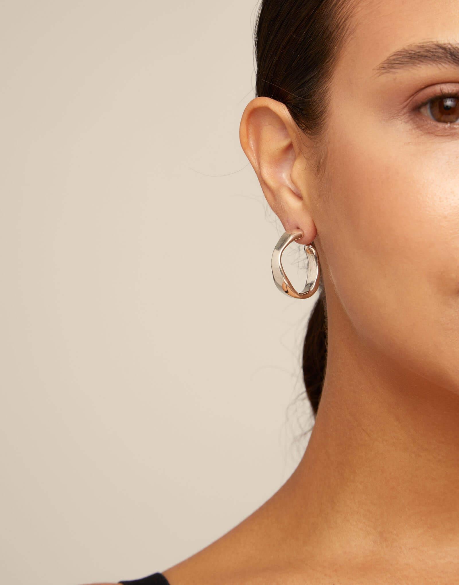Open Your Mind Silver Plated Earrings