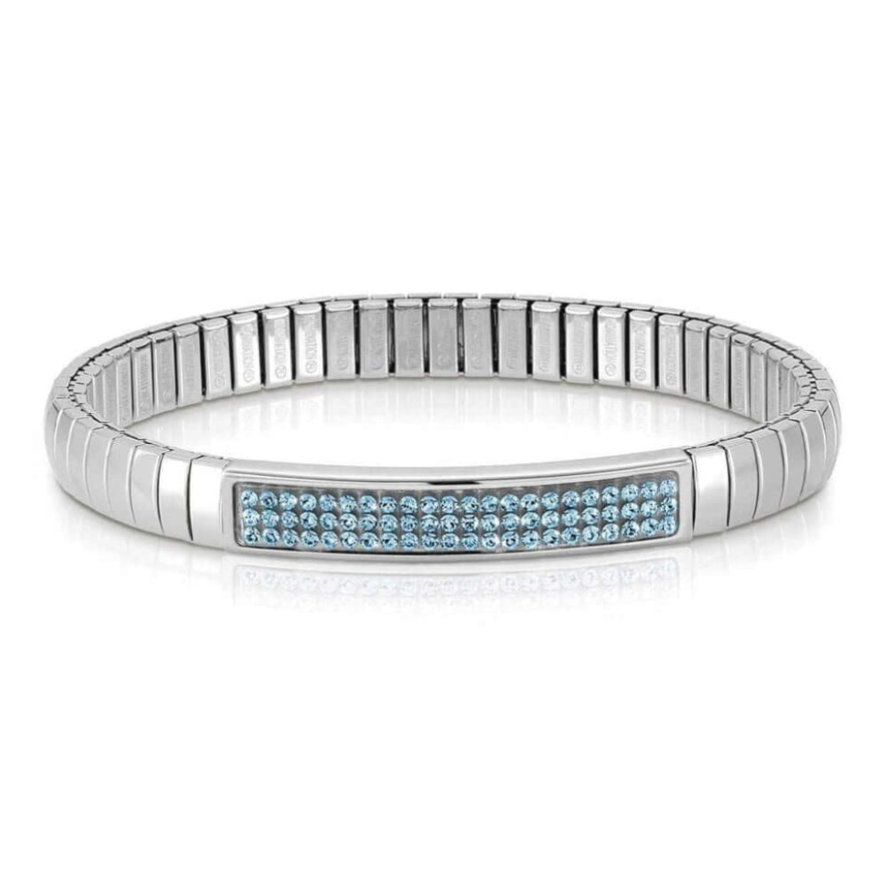 Xte Steel And Swarovski Bracelets (006_Light Blue)