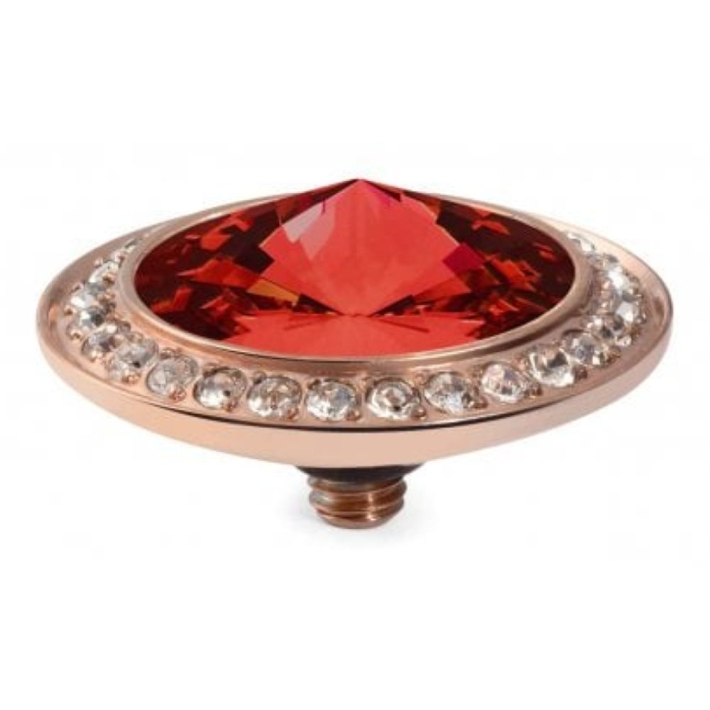 Famosa Rose Gold 16mm Tondo Deluxe Ring Top Light Siam