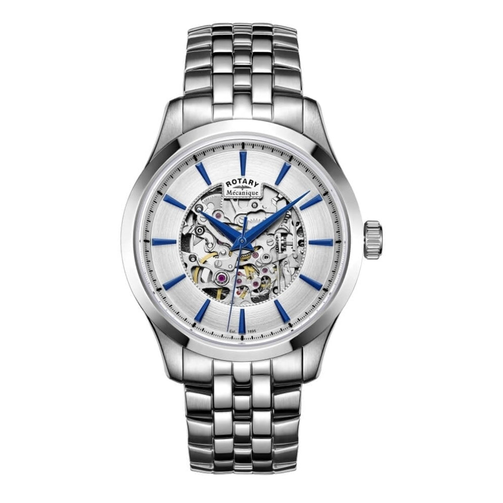 Mens Chrome Automatic Bracelet Watch