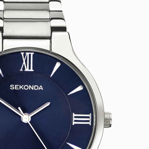 Wilson Blue Dial & SS Bracelet Strap Men's Watch