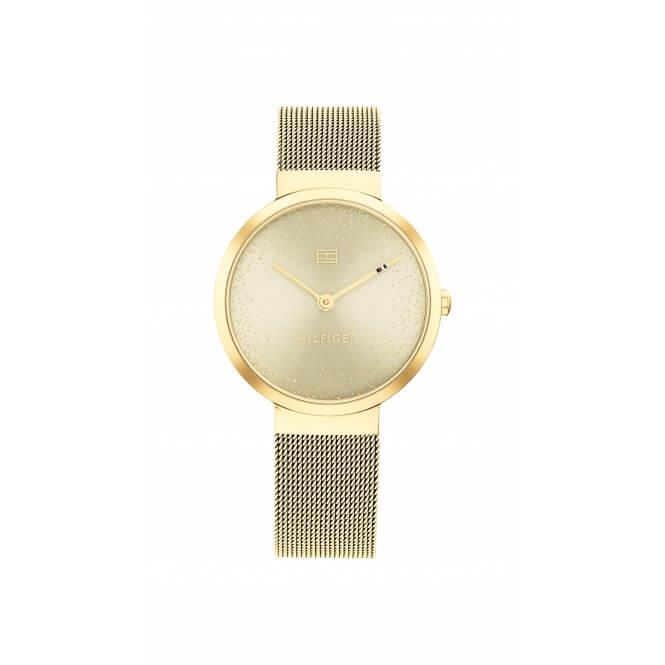 Libby Gold Tone Mesh Bracelet Ladies Watch