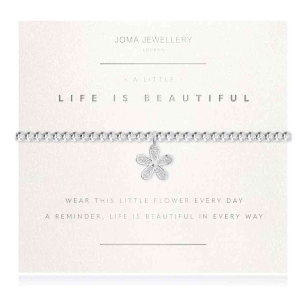A Little | Life Is Beautiful | Bracelet (Facetted) | 17.5cm Stretch