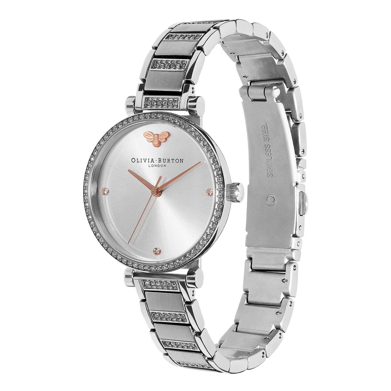 Belgrave Tbar Grey & Silver Bracelet Watch