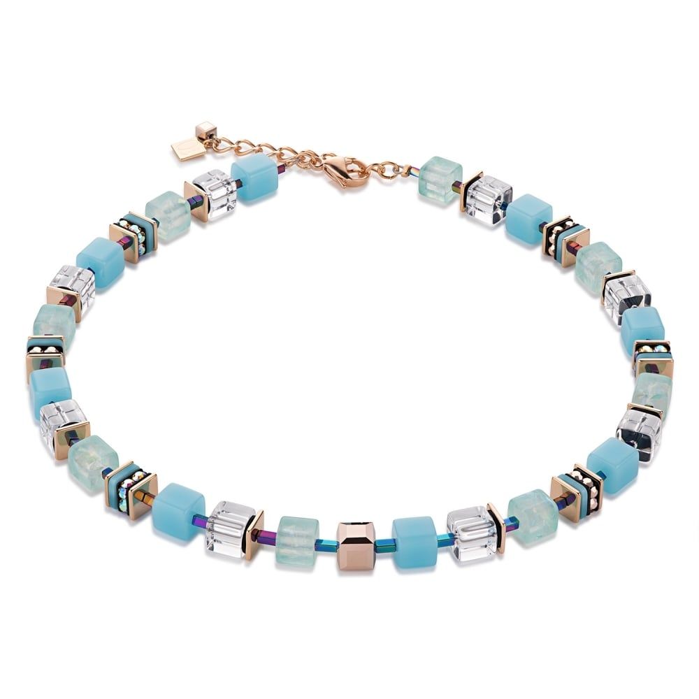 Turquoise Geo Cube Necklace