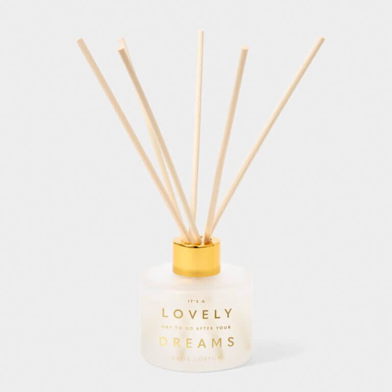 Sentiment Reed Diffuser | It's A Lovely Day To Go After Your Dreams | White Orchid And Soft Cotton