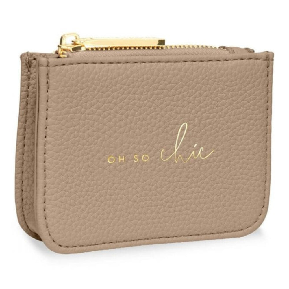 Stylish Structured Coin Purse | Oh So Chic | Taupe | 7.7 X 10.7 X 2.7cm