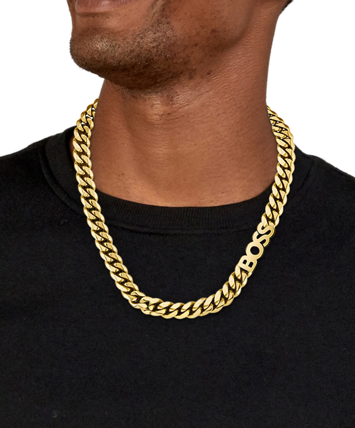 Kassy Gold IP Gents Necklace
