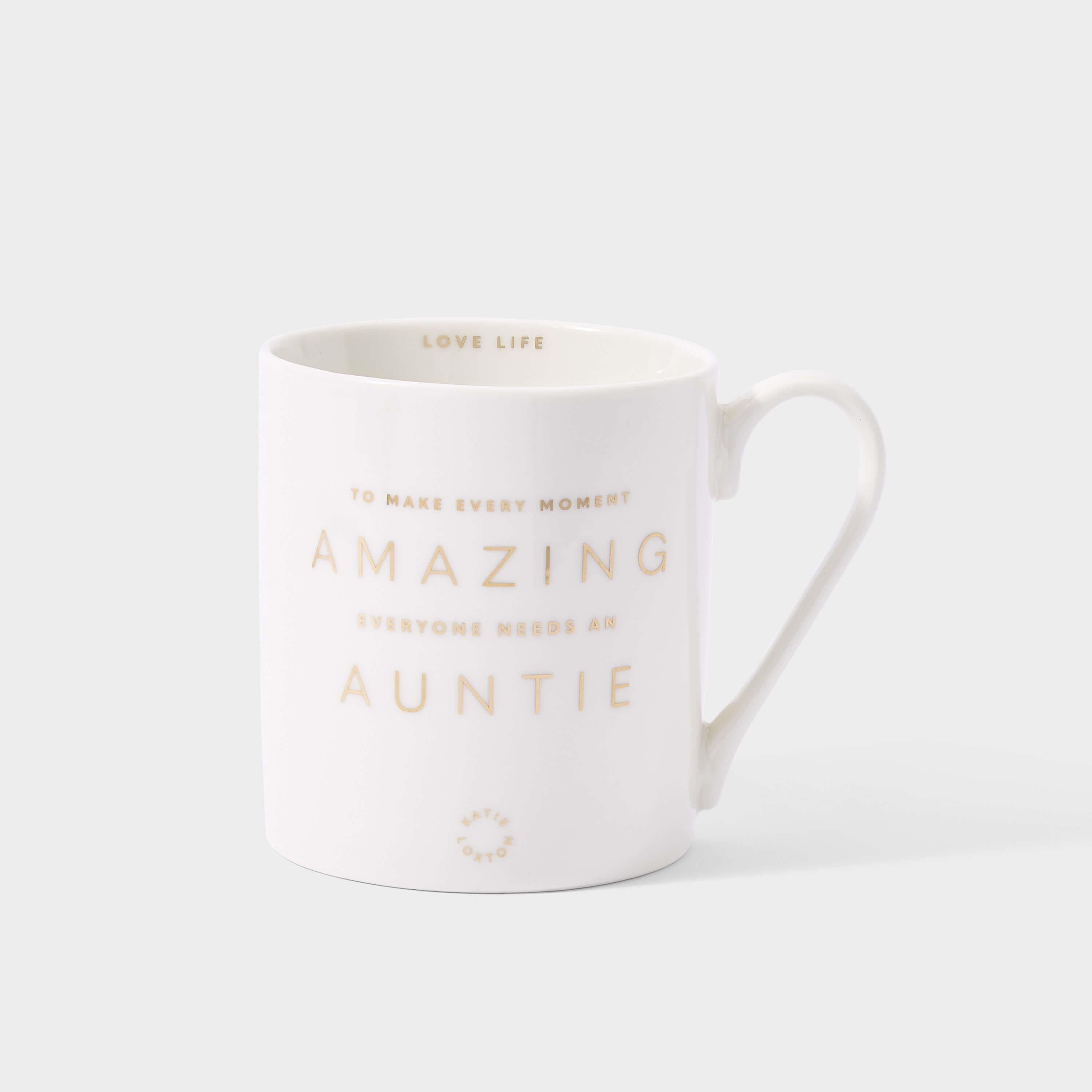 Porcelain Mug | To Make Every Moment Amazing Everyone Needs An Auntie | Yellow
