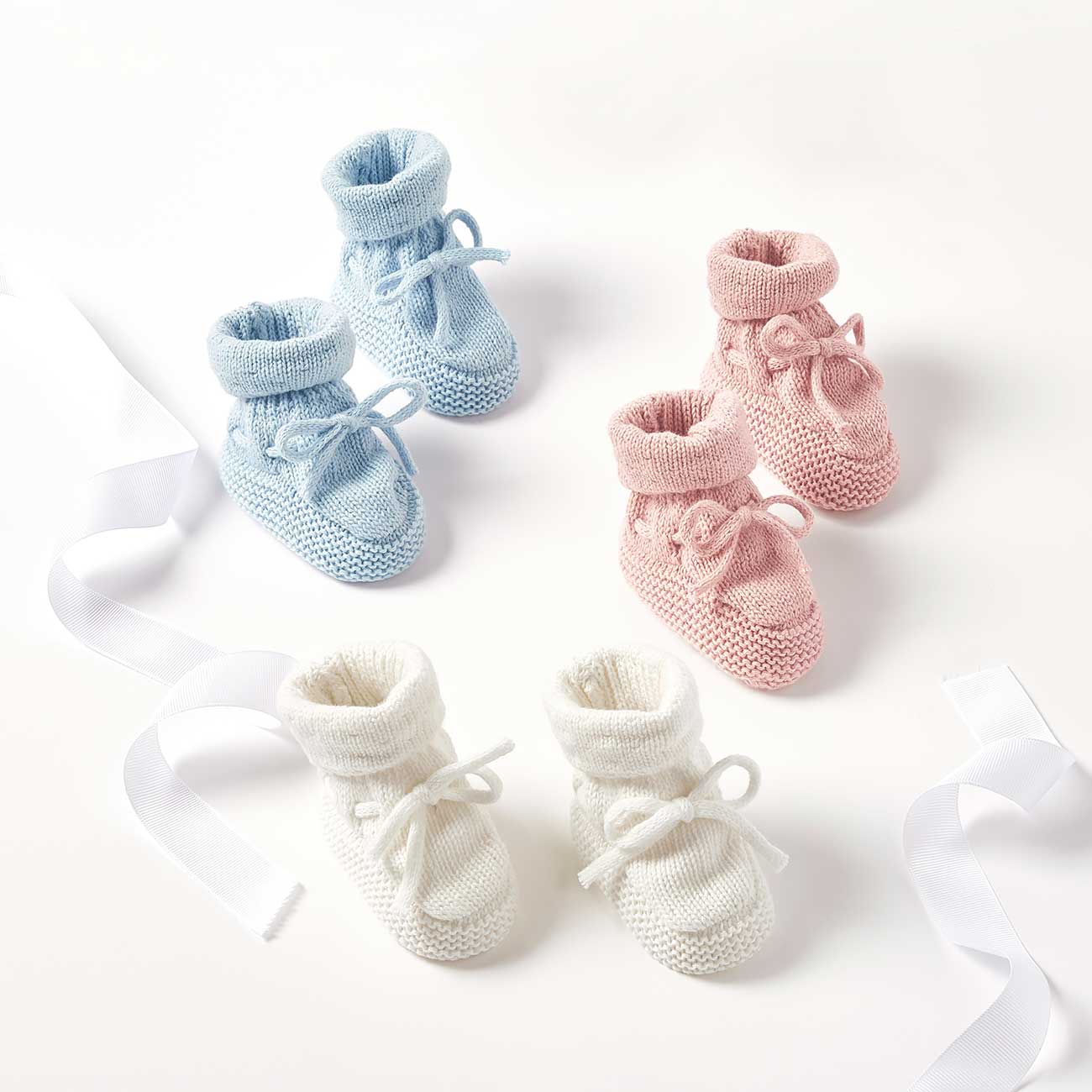 Knitted Baby Boots | Pink