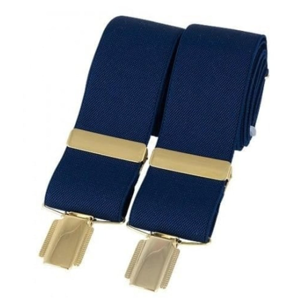 Navy Blue Elasticated Braces