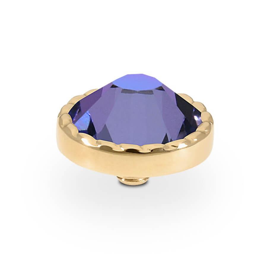 Bocconi Flat 9mm Crystal Bermuda Blue Top (G/P)