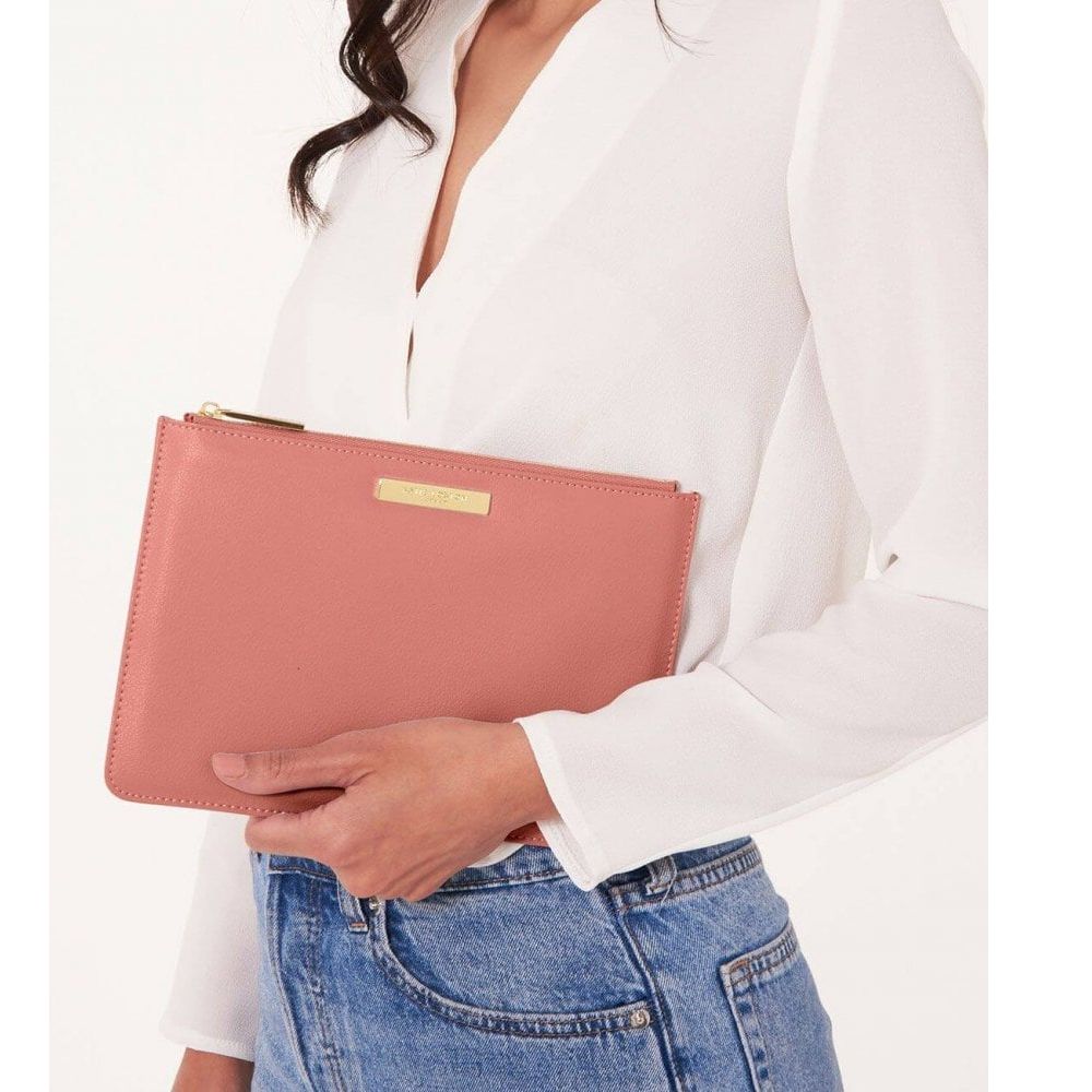Soft Pebble Pouch | Salmon Pink | 16 X 24 Cm