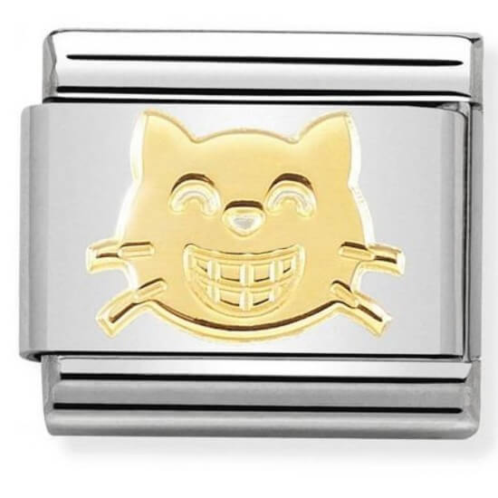 Composable Classic Gold Smiling Cat Link