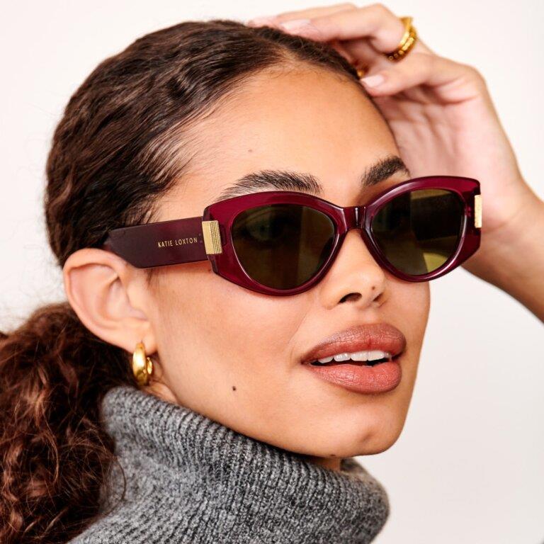 Rimini Sunglasses - Deep Red
