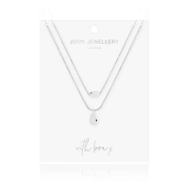 Luella | Pebble Necklace | Silver | Necklace | 45cm 40cm + 5cm Extender