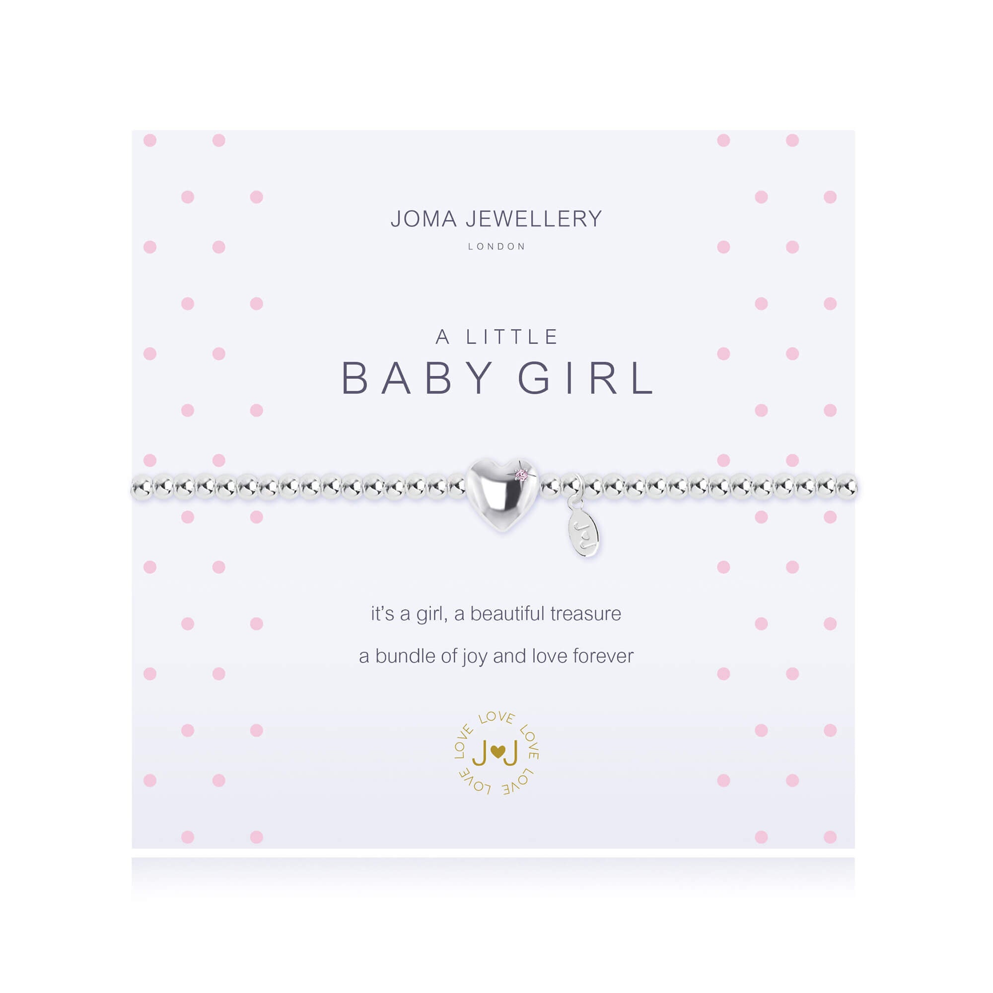 A Little | Baby Girl | Silver | Bracelet | 17.5cm Stretch