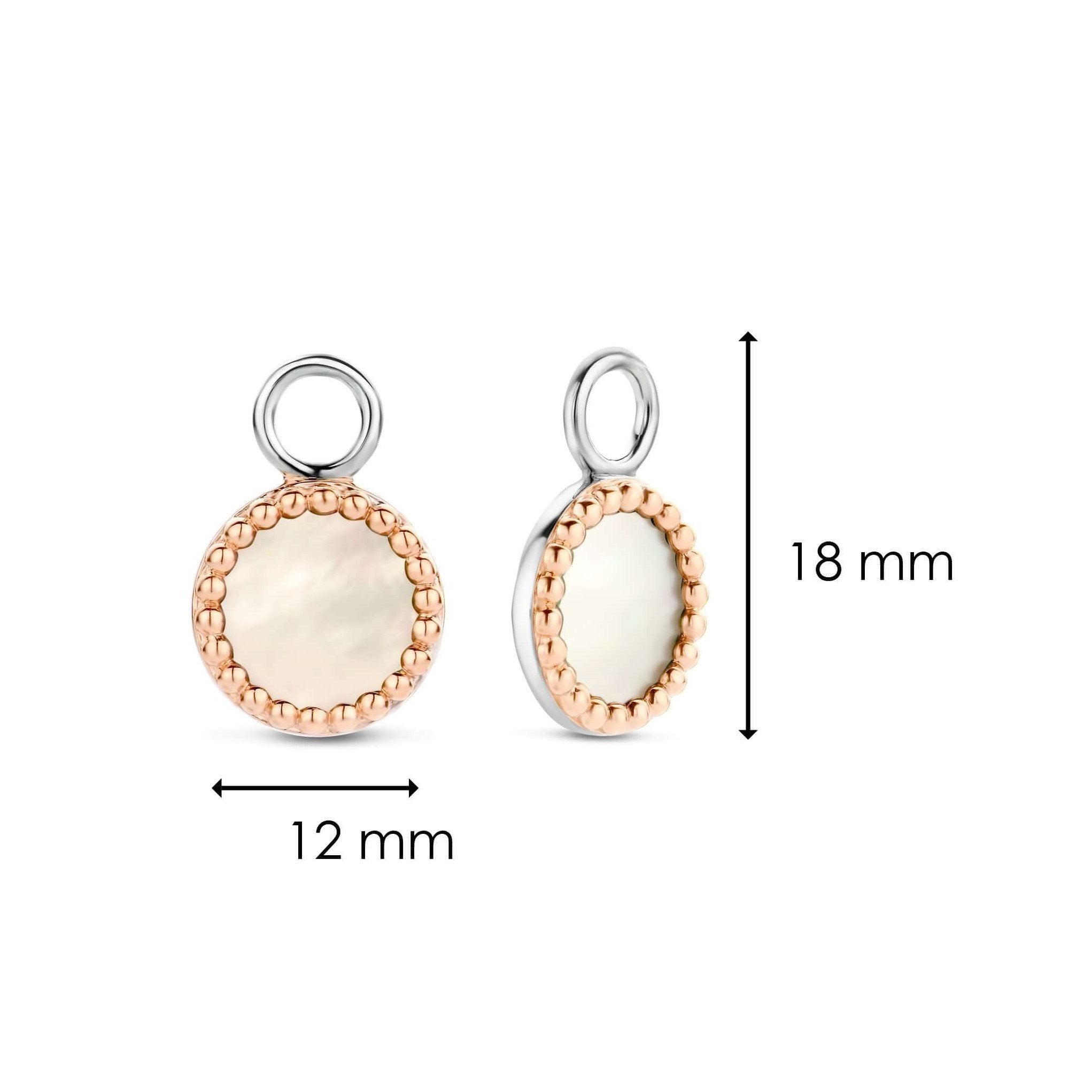 MOP Rose Gold Plated Bubble Setting Ear Charm