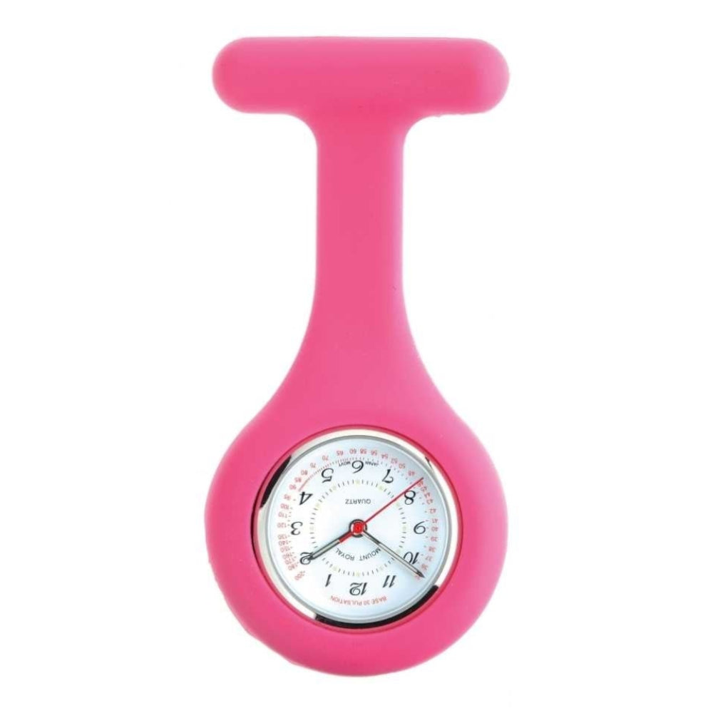 Pink Silicone Fob Watch