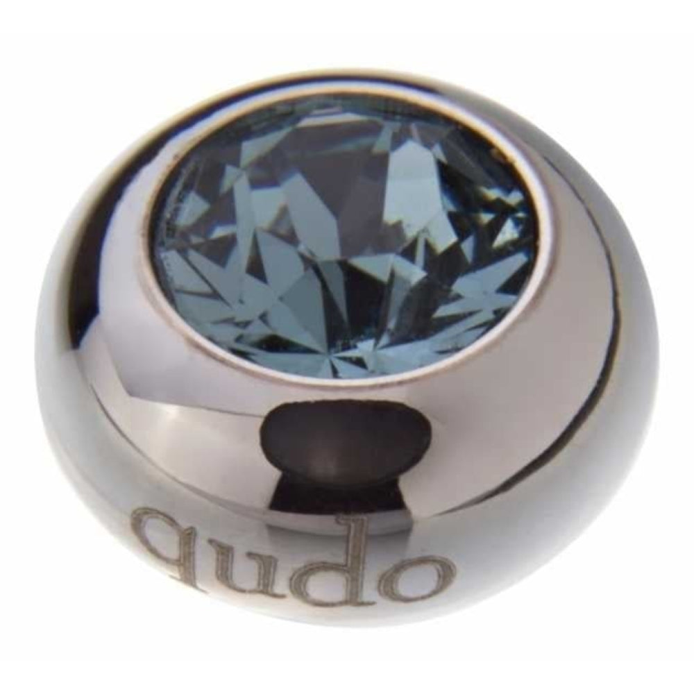 Famosa Silver 10mm Tondo Ring Top Indian Sapphire