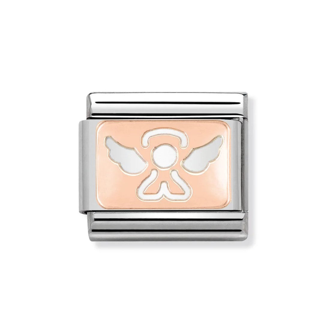 Classic 9ct Rose Gold Angel Link