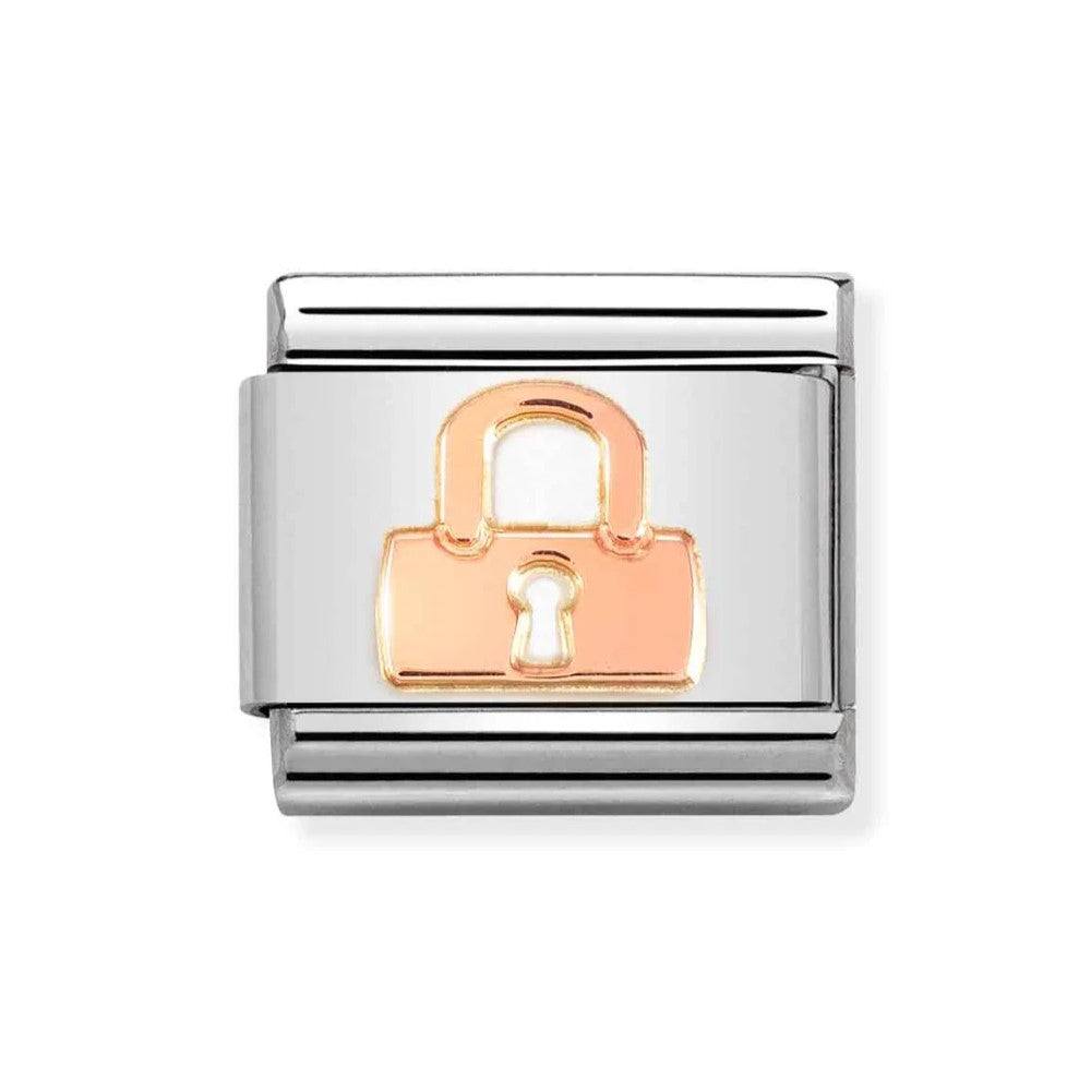 Composable Classic Link In 9K Rose Gold Padlock