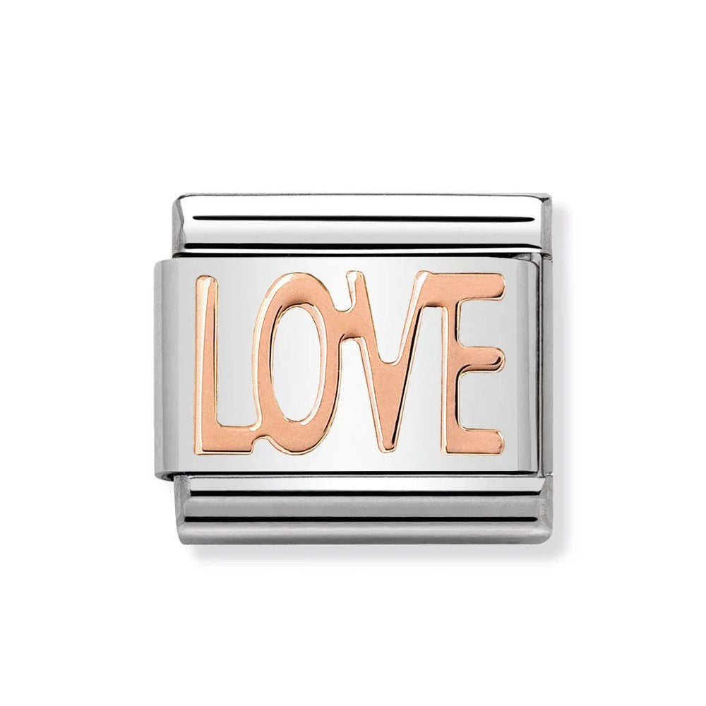 Classic Rose Gold 'LOVE' Link