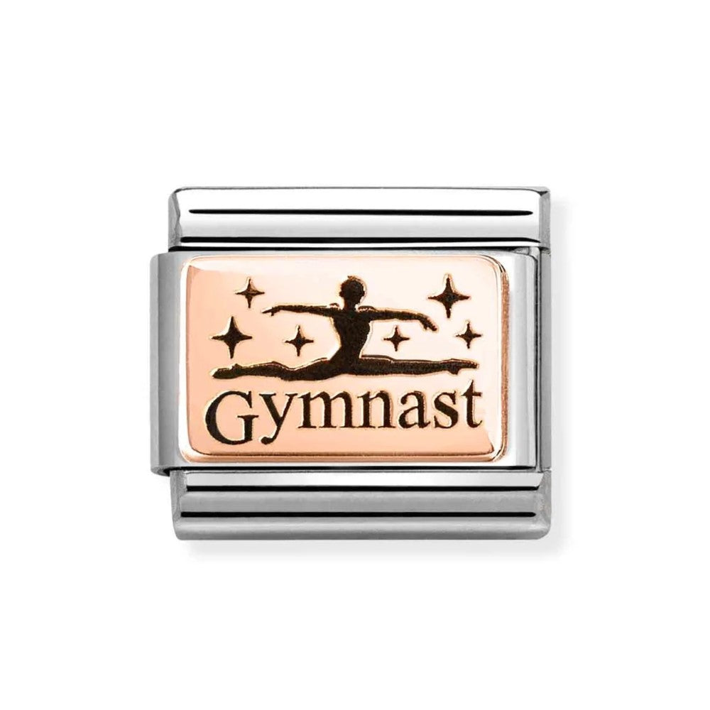 Composable Classic Gymnast Symbol In 9K Rose Gold Charm