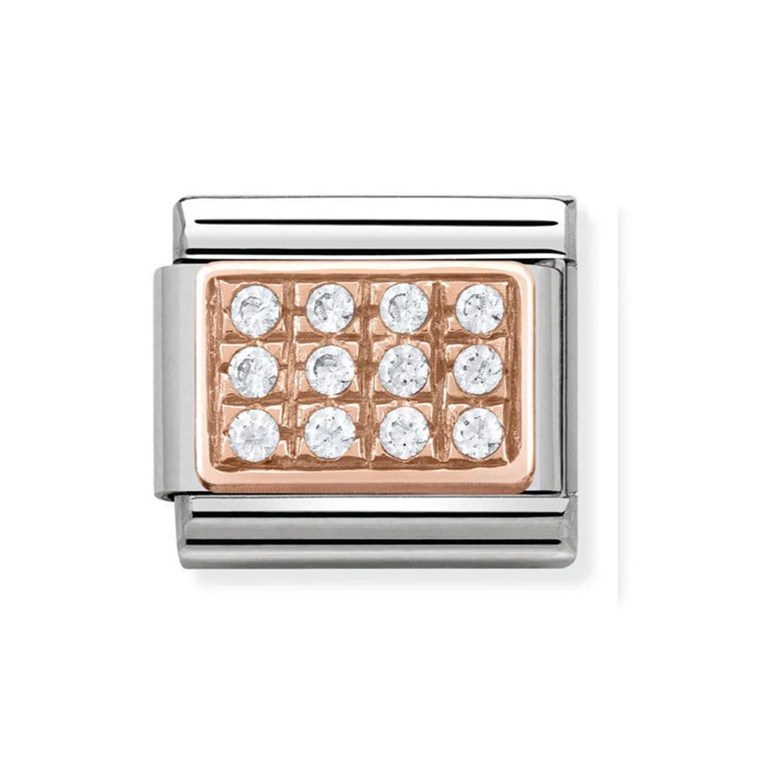 Classic Rose Pave CZ Link