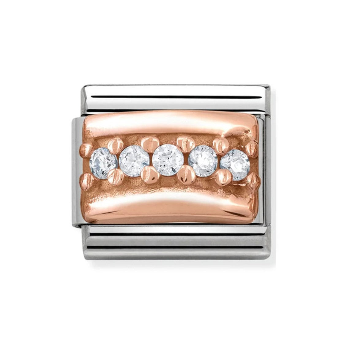 Classic Rose Gold CZ Link