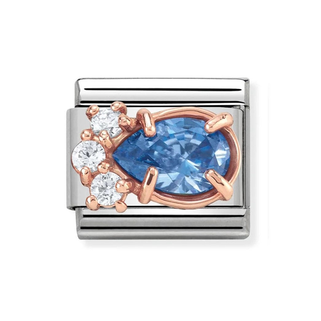 Classic Rose Gold Set Lavender CZ Link