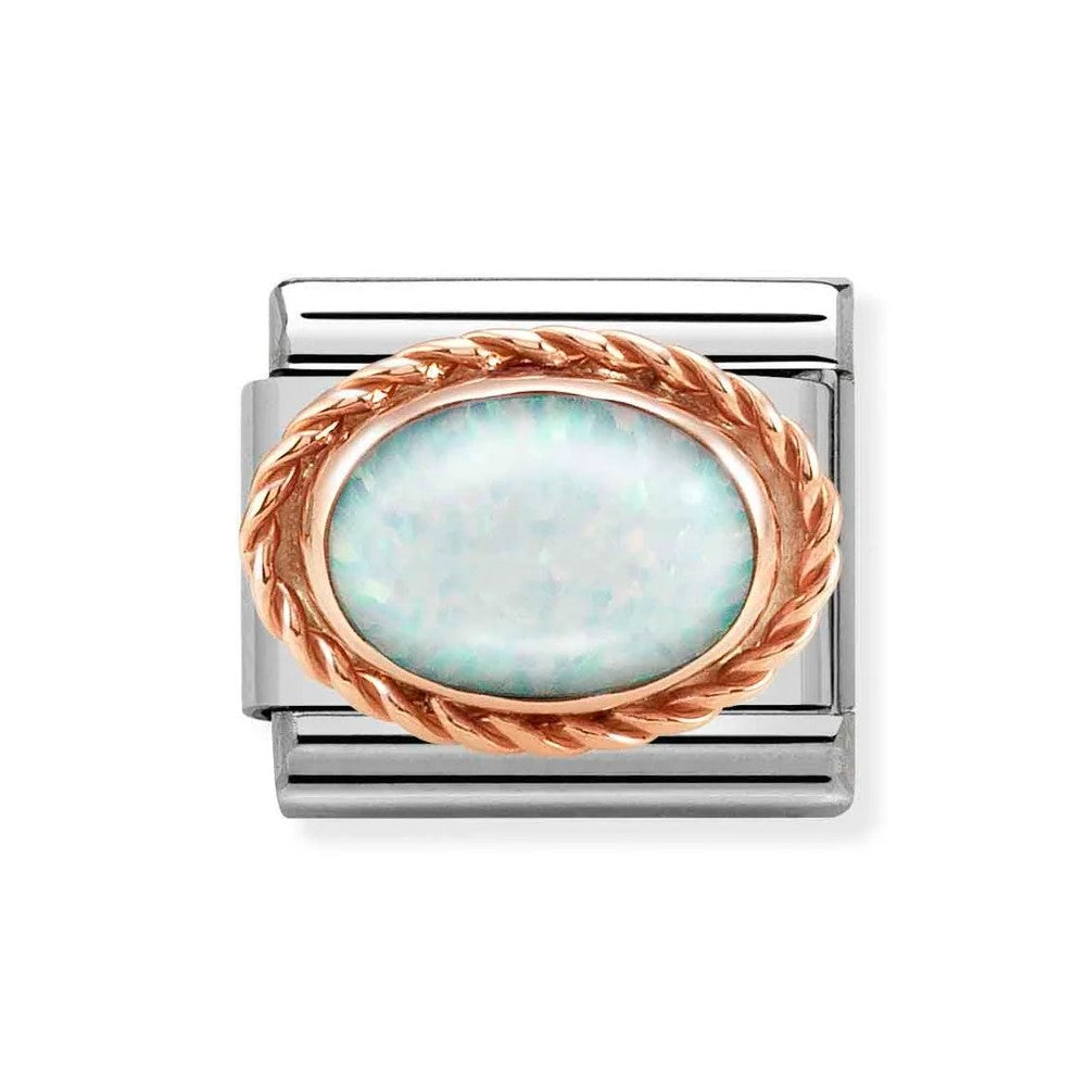 Composable Classic 9K Rose Gold Set White Opal Link