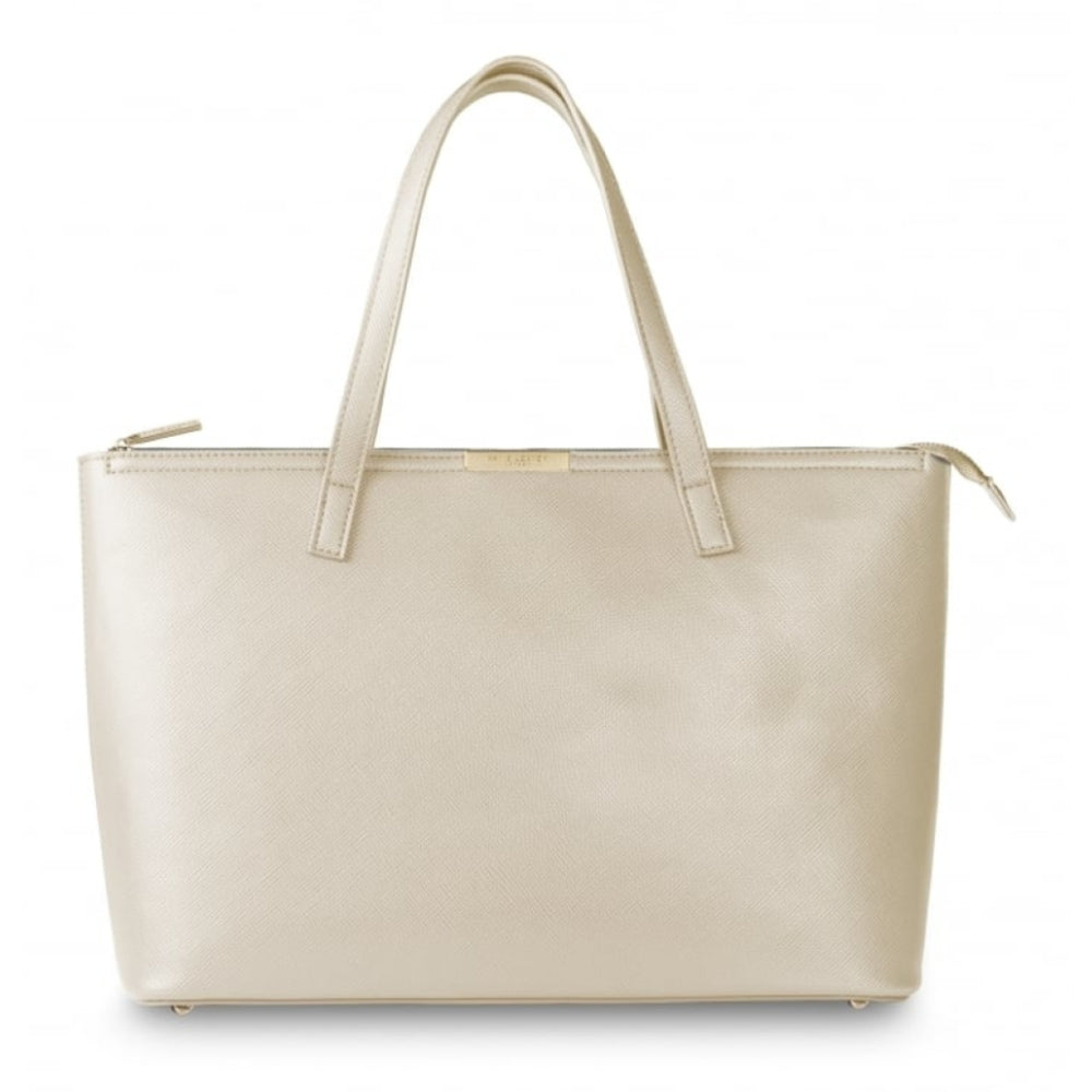 Tote Handbag ������ Stone and Pale Grey