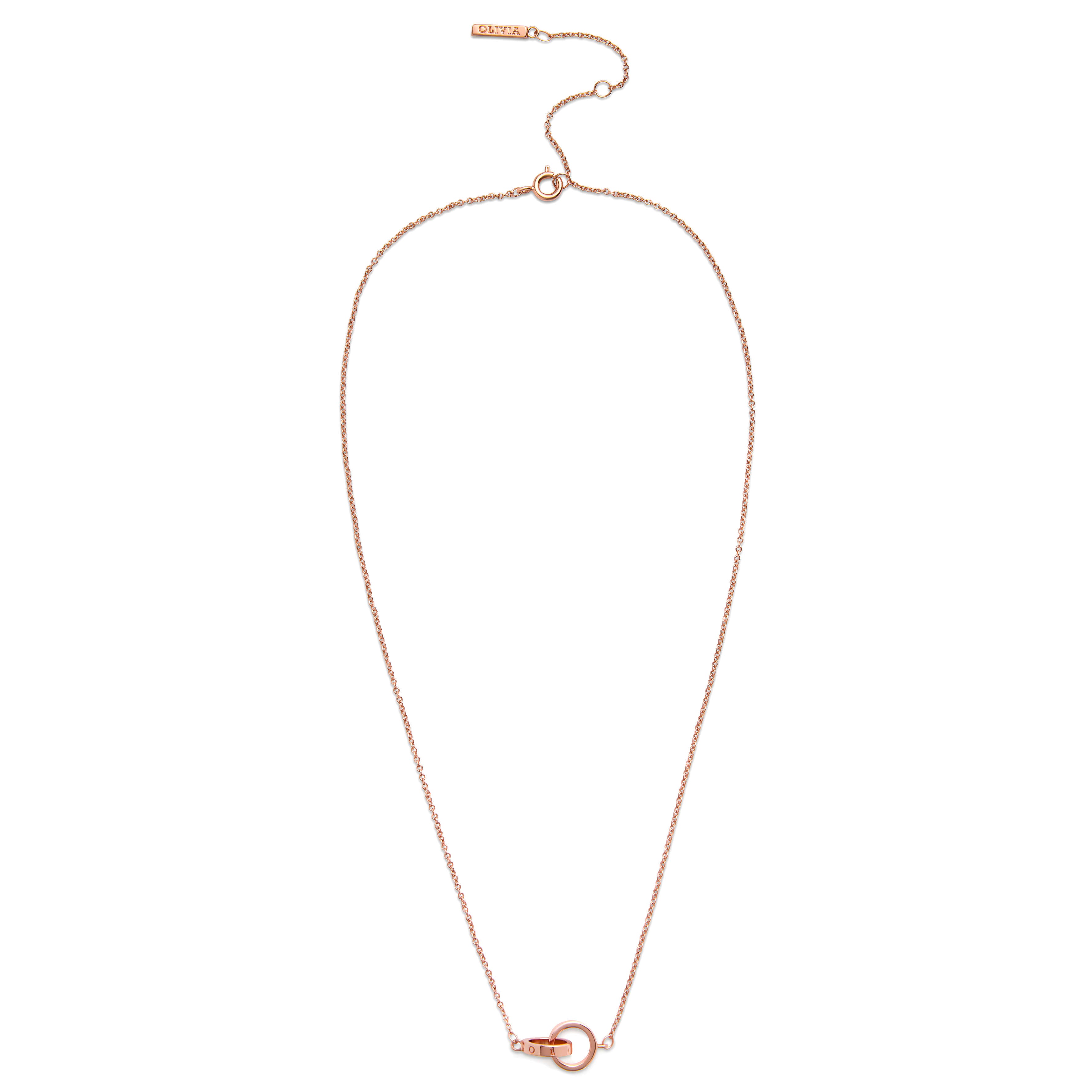 The Classics 18K Rose Gold Plating Interlink Necklaces