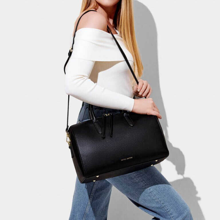Isla Handbag | Black | 22cm X 35cm X 15cm