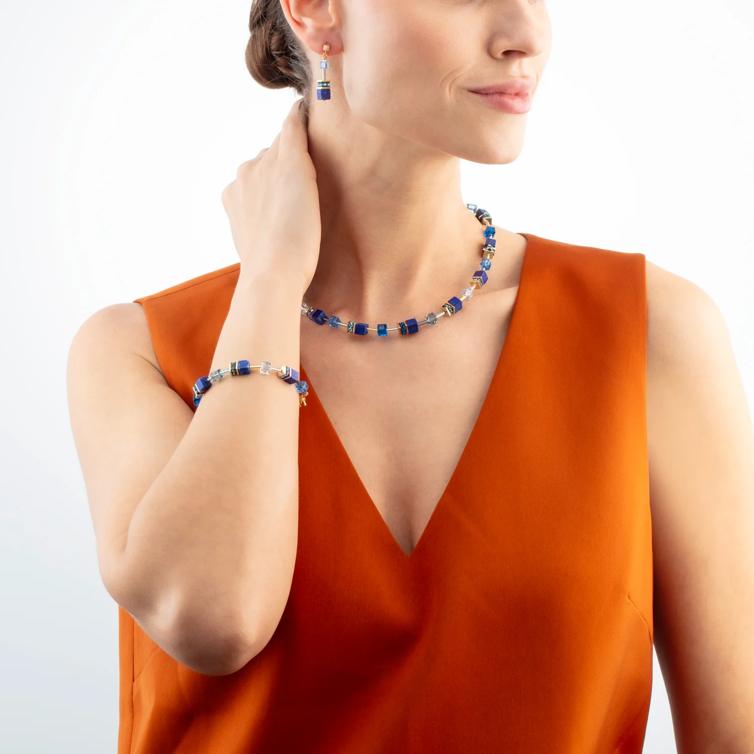 GeoCUBE Iconic Precious Blue Necklace